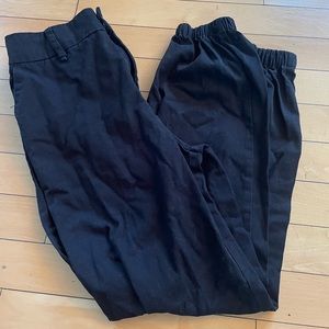 Black jogger pants